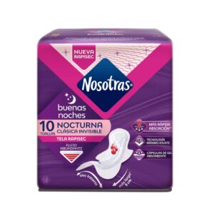 Toallas Nosotras Buenas Noches Invisible Rapisec 10 Unidades