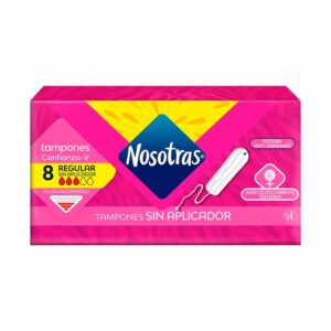 Tampones Nosotras Digital Regular Sin Aplicador 8 Unidades