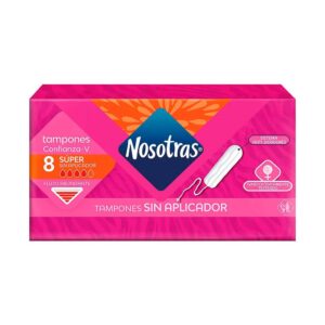 Tampones Nosotras Digital Super Sin Aplicador 8 Unidades
