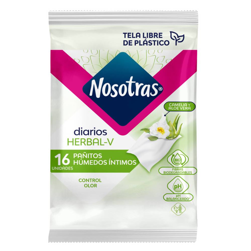 Pañitos Humedos Intimos Nosotras 16 Unidades