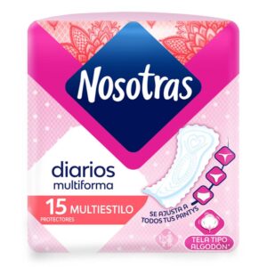 Protectores Díarios Nosotras Multiestilo 15 Unidades