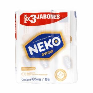 3 Jabones Antibacterial Neko Avena 110 g