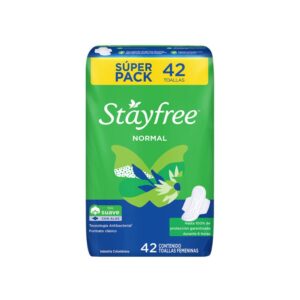 Toallas Stayfree Suaves Con Alas 42 Unidades