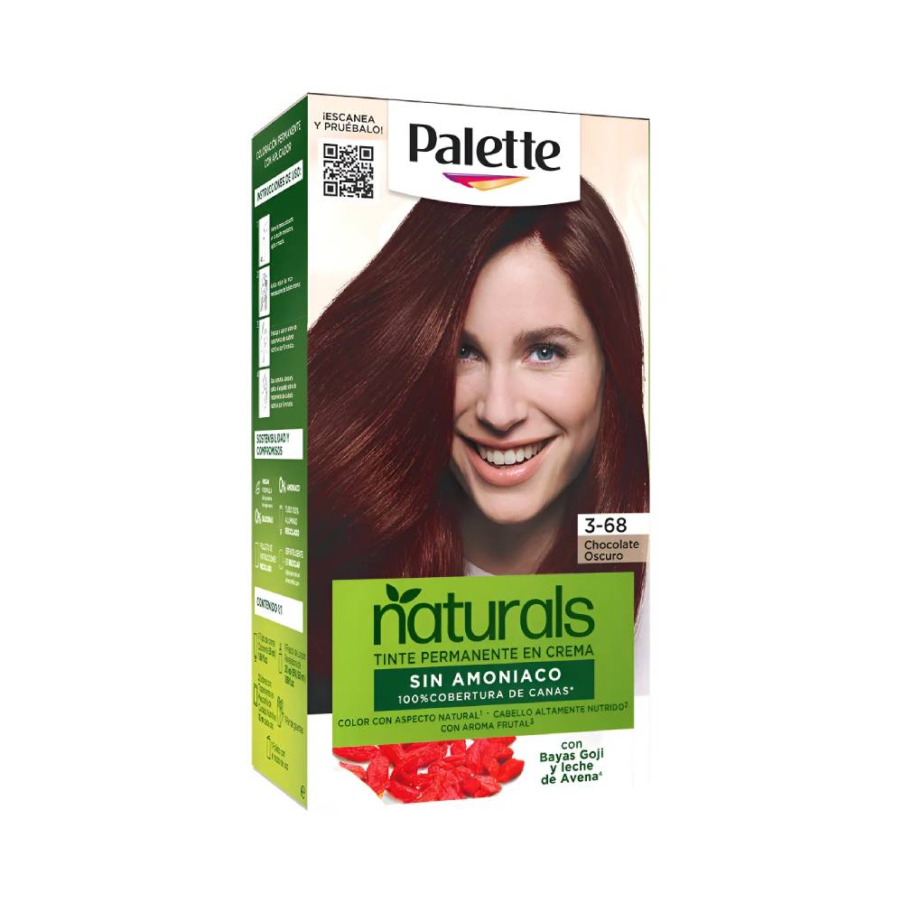 Tinte Palette Natural Tubo 3-68 Chocolate Oscuro