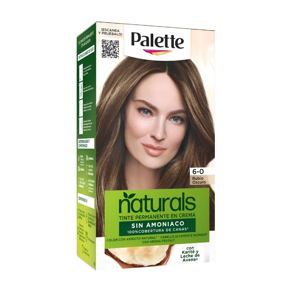 Tinte Palette Natural Tubo 6-0 Rubio Oscuro
