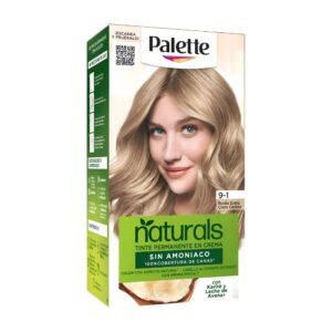 Tinte Palette Natural Tubo 9-1 Rubio Extra Claro Cenizo