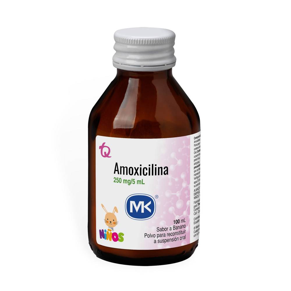 Amoxicilina 250 mg Polvo Para Reconstituir 100 ml MK