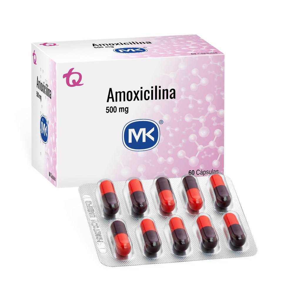 Amoxicilina 500 mg 60 Cápsulas MK