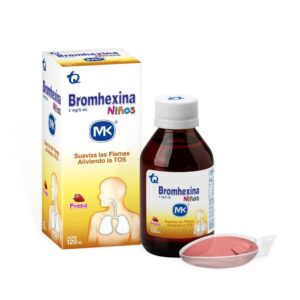 Bromhexina 4 mg Jarabe MK Para Niños Sabor Fresa 120 ml