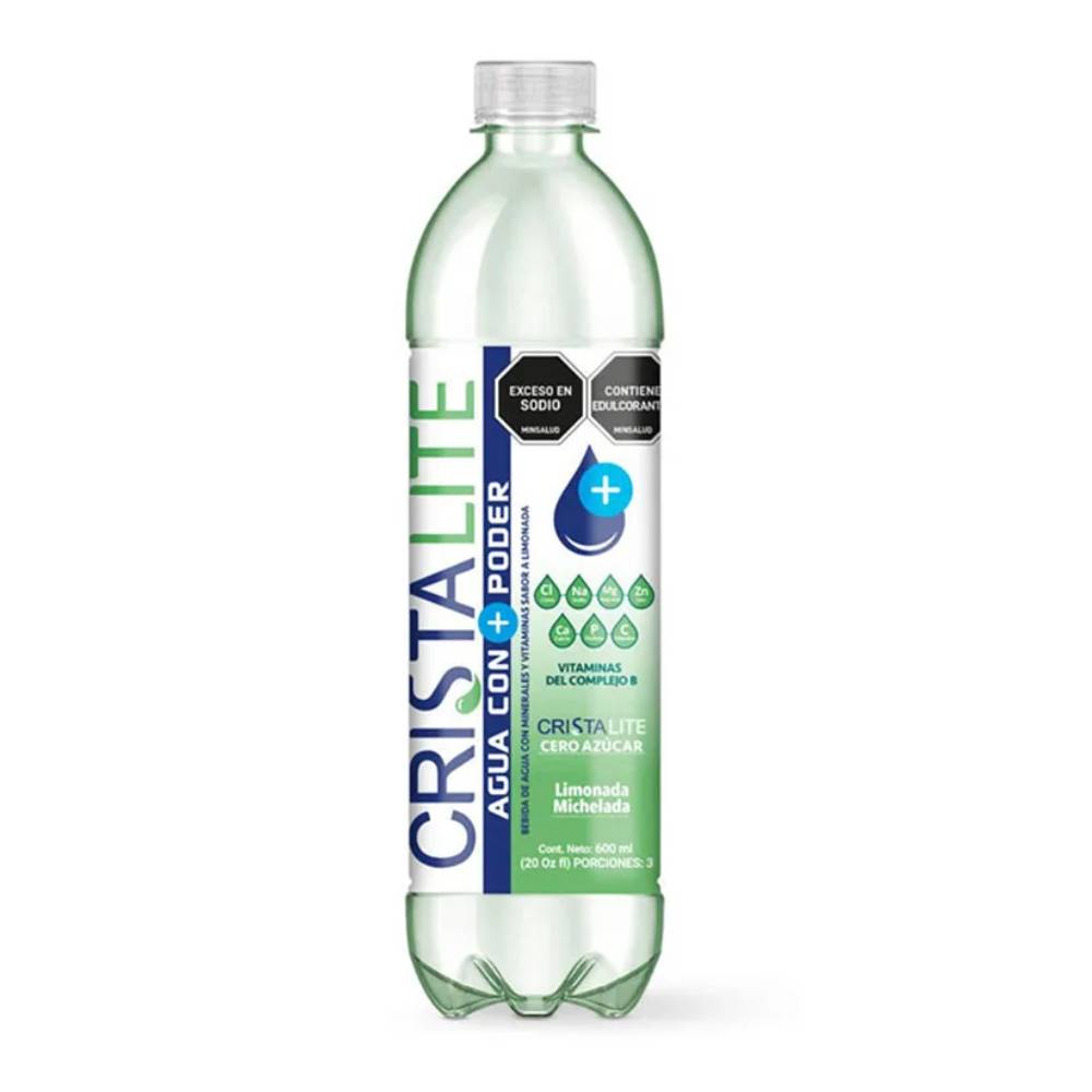 Cristalite Cero Azucar Sabor Limonada Michelada 600 ml