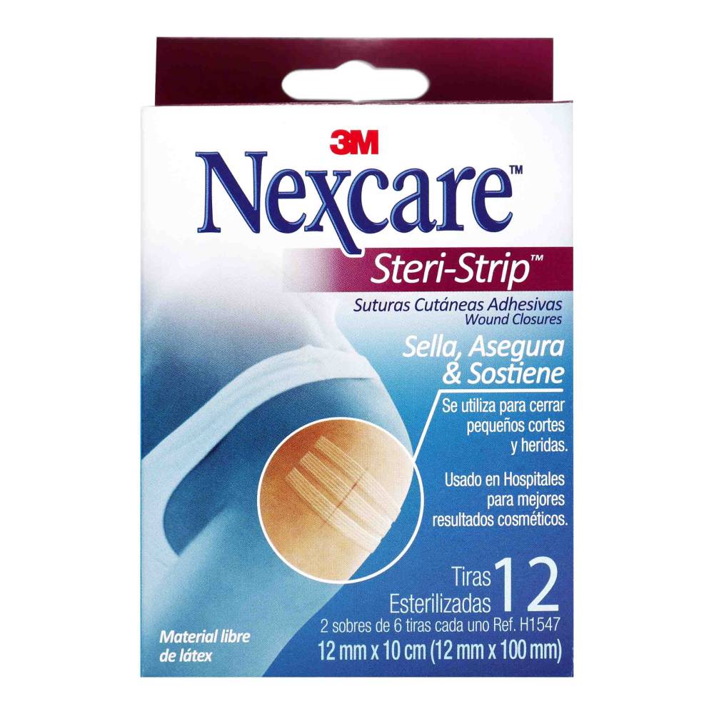 Suturas Adhesivas 3M Nexcare Steri-Strip X 12 Tiras