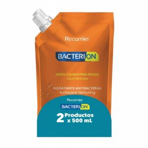 2 Jabones Liquidos Bacterion Hidratante Antibacterial 500 ml