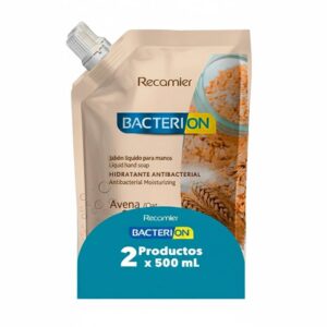 2 Jabones Liquidos Bacterion Antibacterial Avena 500 ml