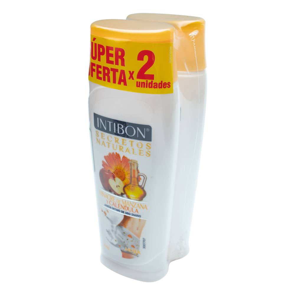2 Jabones Intibon Vinagre de Manzana y Calendula Mujer 210 g - Imagen 2
