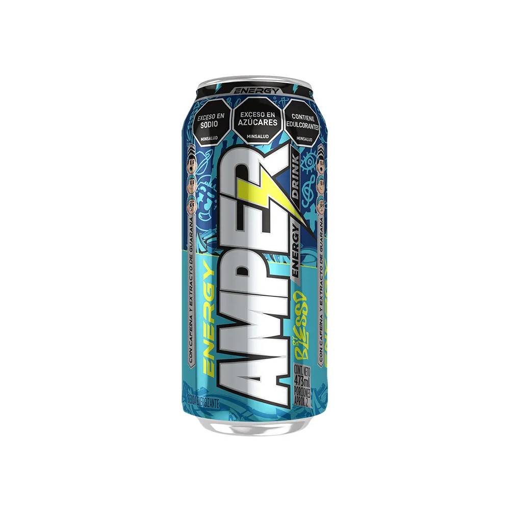 Bebida Energizante Amper Blessd 473 ml 6 Unidades