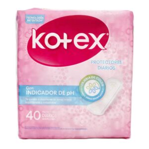 Protectores Díarios Kotex Con Indicador De Ph 40 Unidadess
