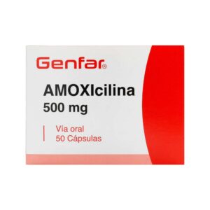 Amoxicilina 500 mg 50 Cápsulas Genfar