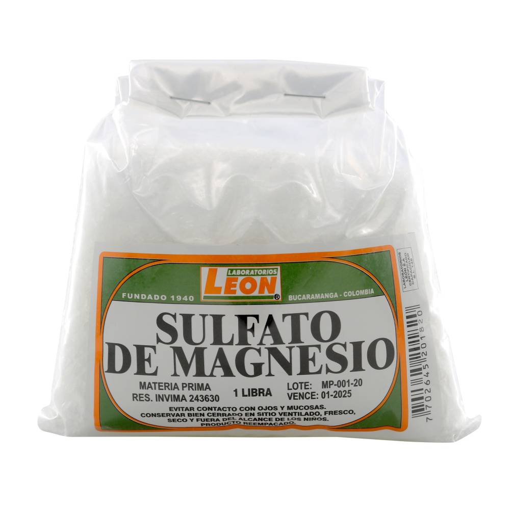 Sulfato de Magnesia Leon 500 g