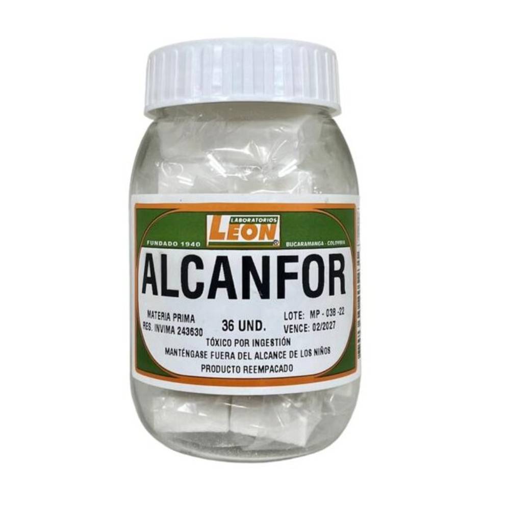 Alcanfor Frasco 36 Unidades