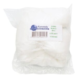 Gorro Desechable Blanco Kennedy 12 Unidades