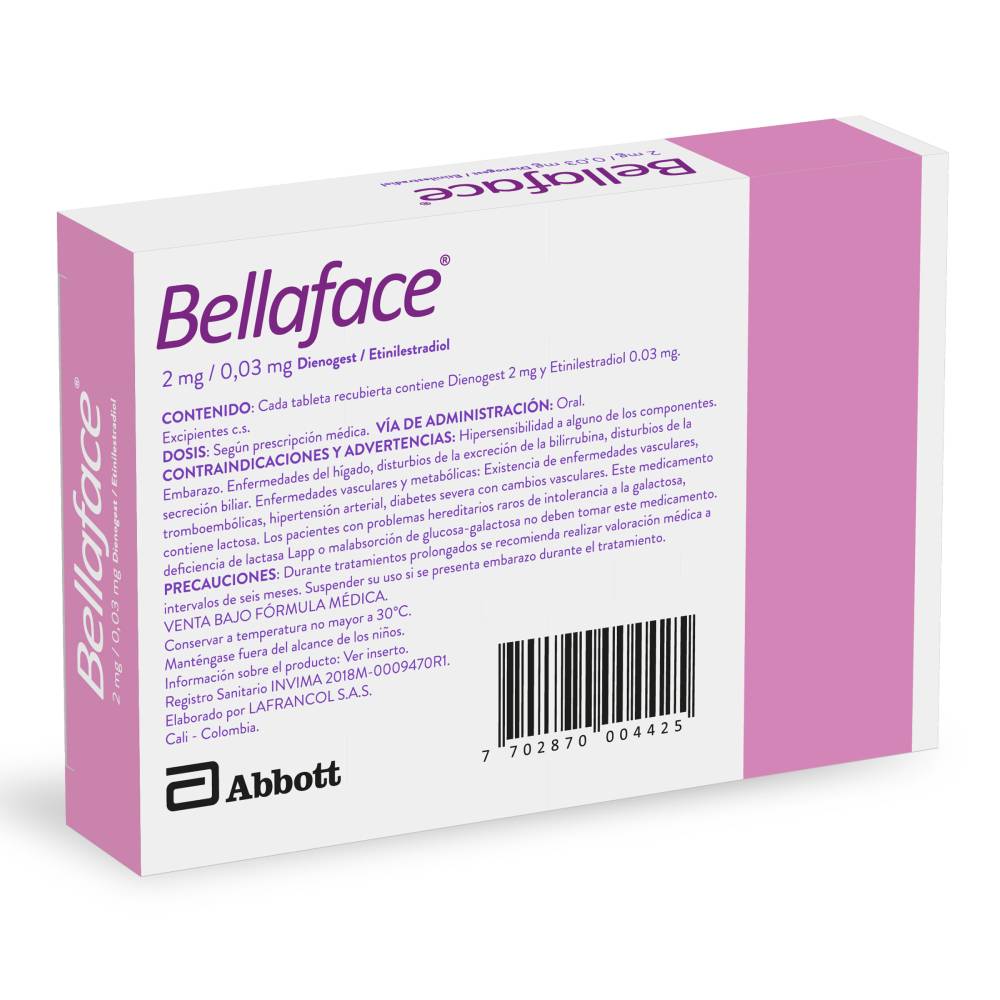 Bellaface 21 Tabletas - Imagen 2