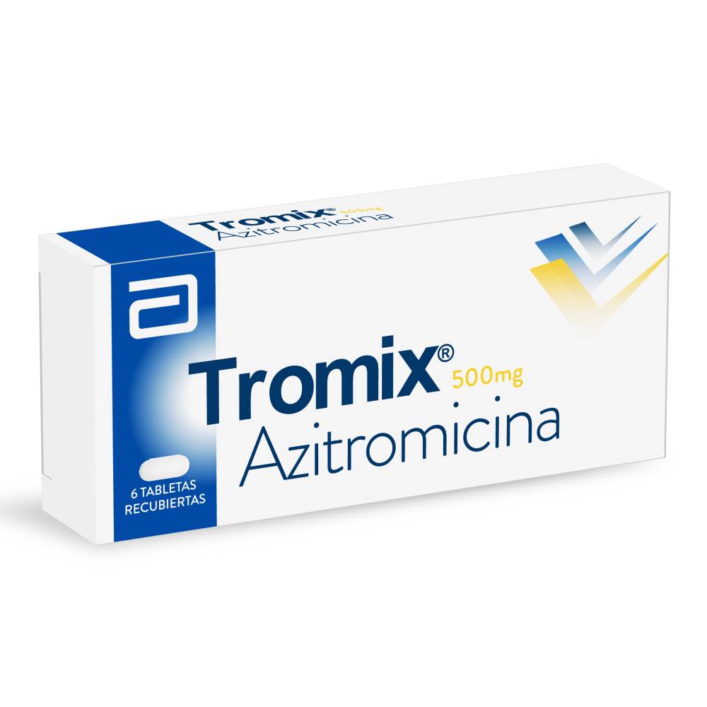Tromix Azitromicina 500 mg 6 Tabletas