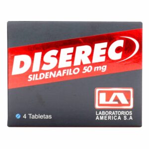 Diserec Sildenafilo 50 mg 4 Tabletas