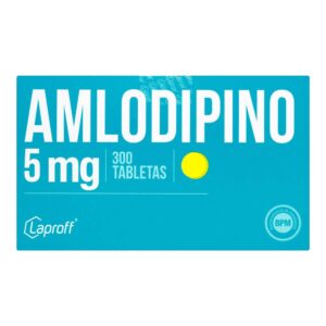 Amlodipino 5 mg 300 Tabletas Laproff
