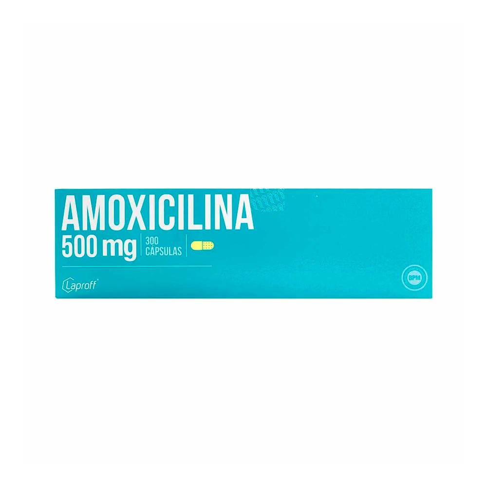 Amoxicilina 500 mg 300 Cápsulas Laproff