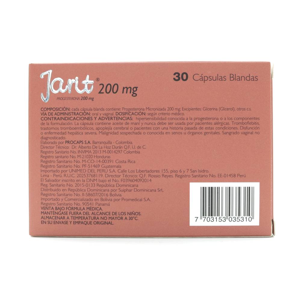 Jarit 200 mg 30 Softgels - Imagen 2