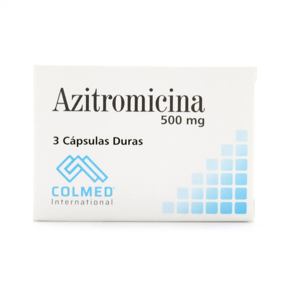 Azitromicina 500 mg 3 Cápsulas Colmed