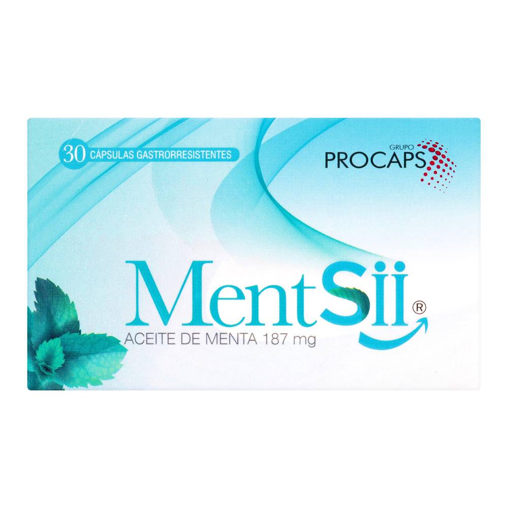 Mentsii Procaps Aceite De Menta 187 mg 30 Cápsulas