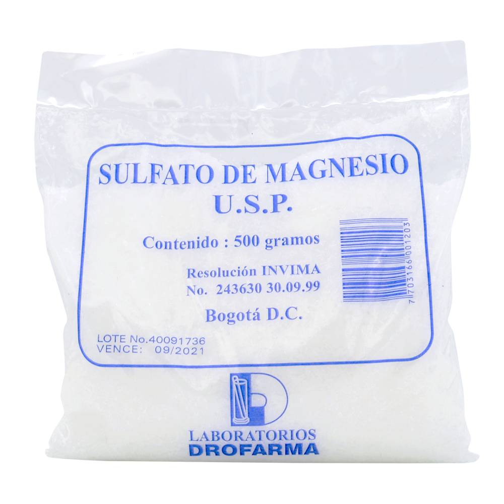 Sulfato de Magnesio Drofarma 500 g