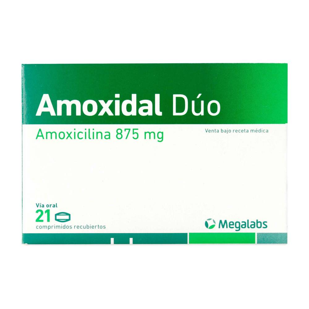 Amoxidal Duo 875 mg 21 Tabletas - Imagen 2