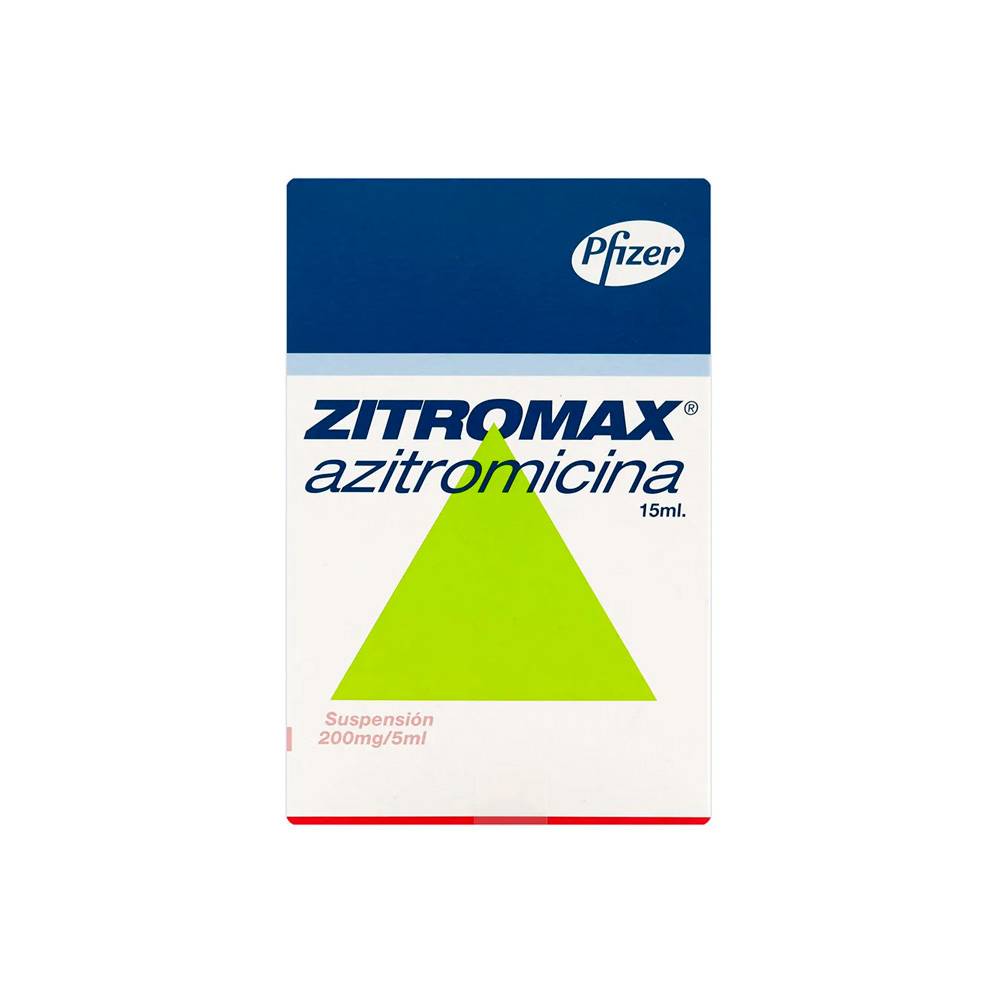 Zitromax Azitromicina 200 mg Suspensión 15 ml