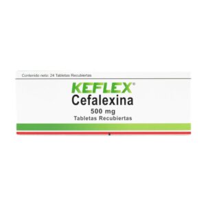 Keflex Cefalexina 500 mg 24 Cápsulas