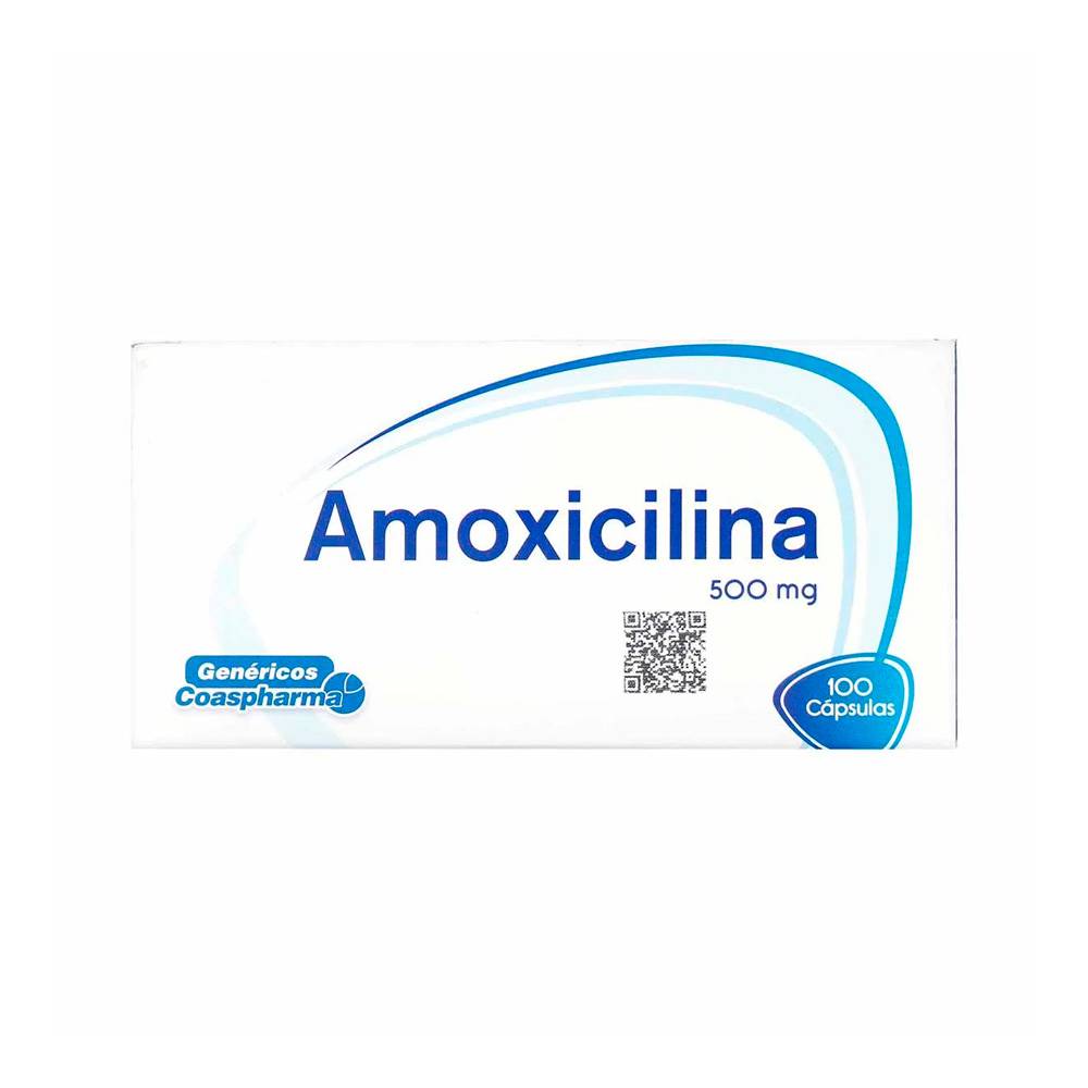 Amoxicilina 500 mg 100 Cápsulas Coaspharma