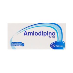 Amlodipino 10 mg 10 Tabletas Coaspharma