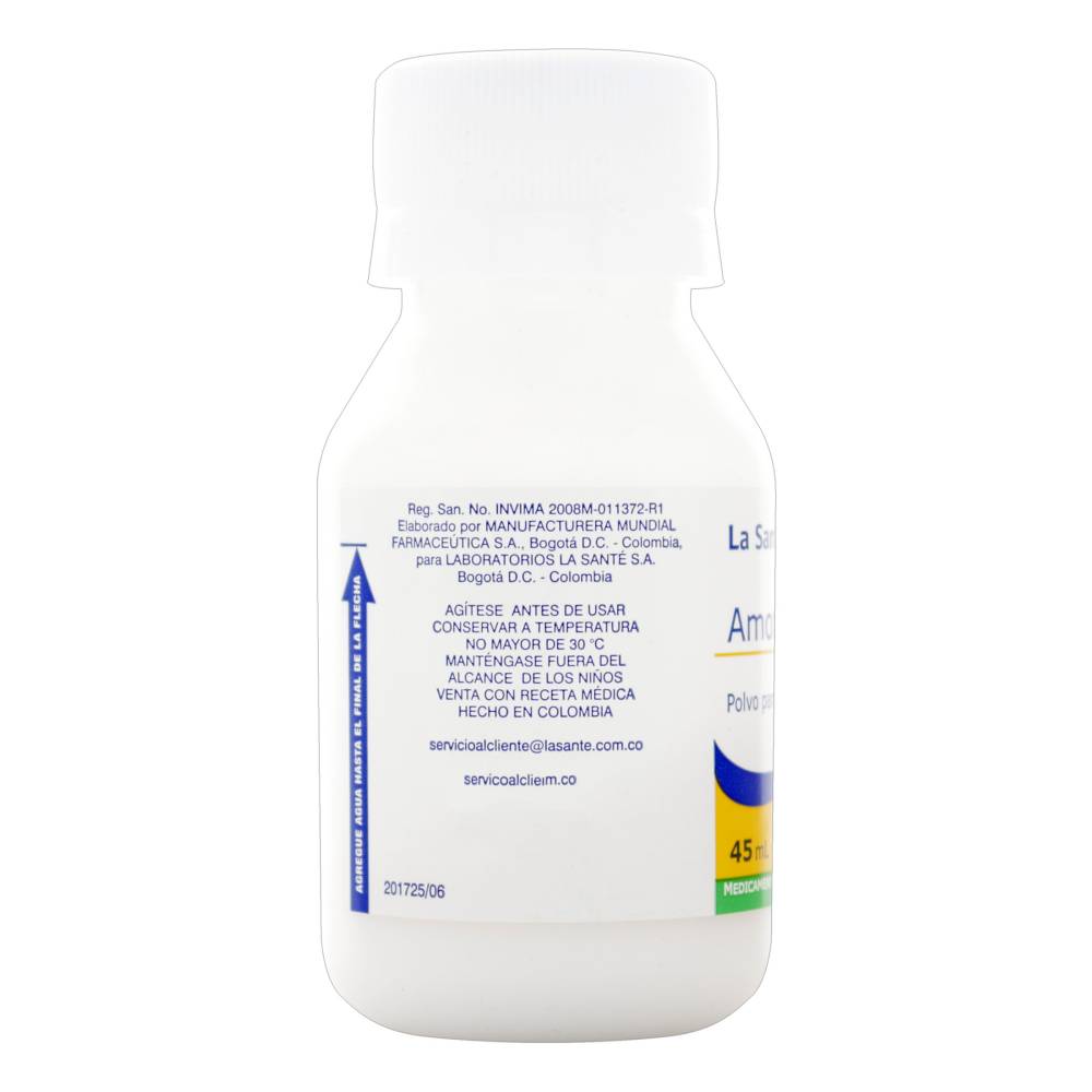 Amoxicilina 125 mg Polvo Para Suspension 45 ml La Sante - Imagen 2