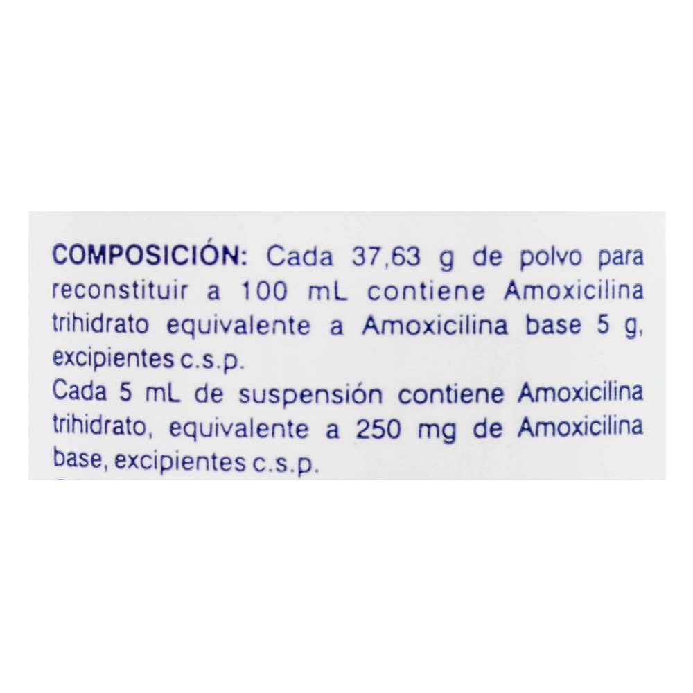 Amoxicilina 250 mg Polvo Para Suspension 45 ml La Sante - Imagen 3