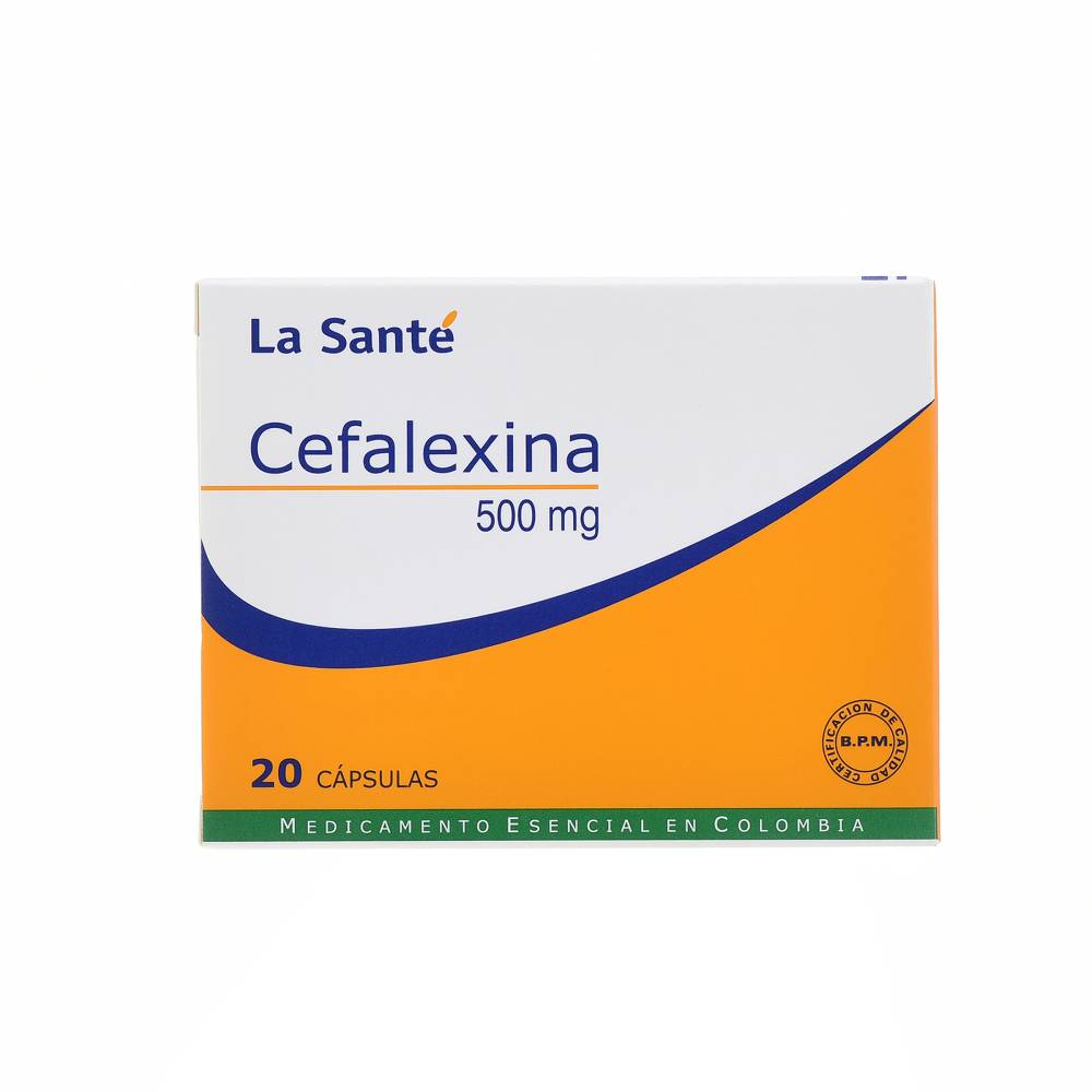 Cefalexina 500 mg 20 Cápsulas La Sante