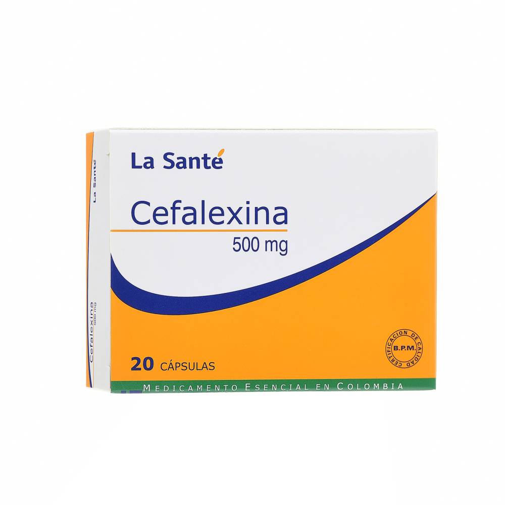 Cefalexina 500 mg 20 Cápsulas La Sante - Imagen 2