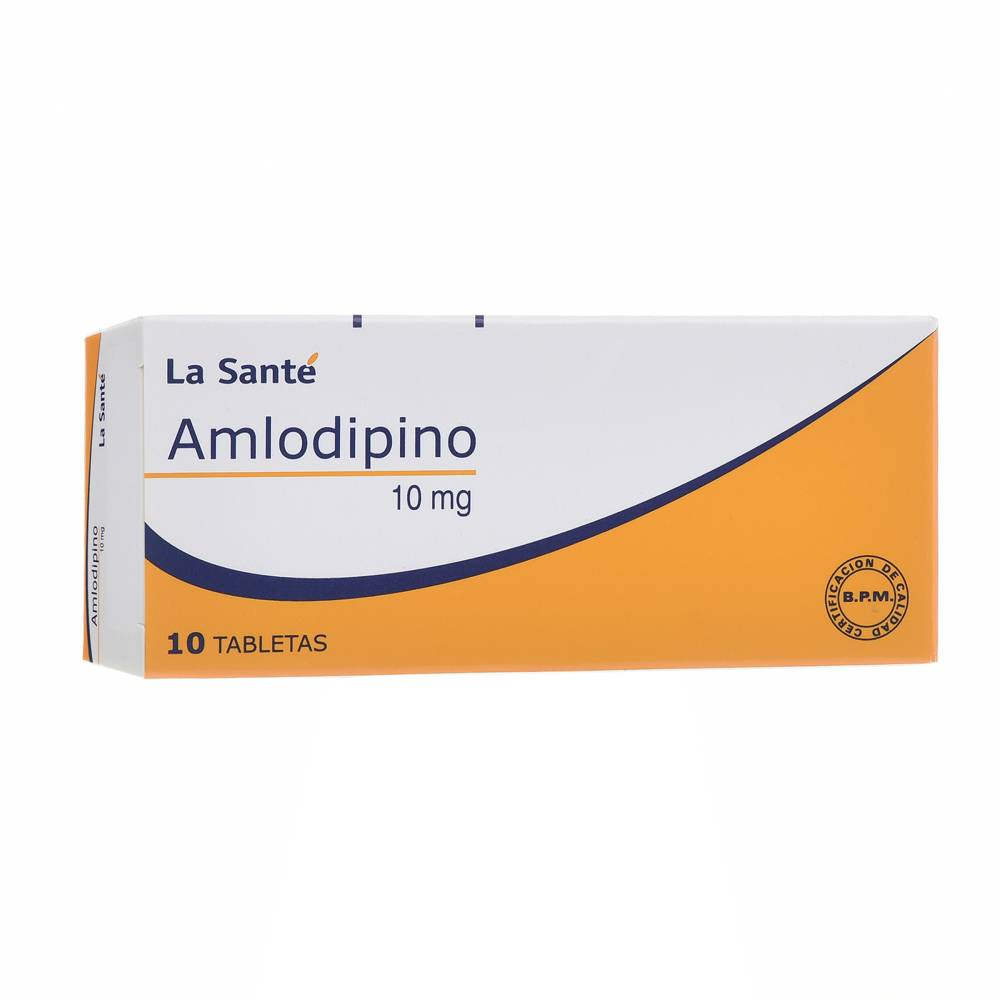 Amlodipino 10 mg 10 Tabletas La Sante - Imagen 2
