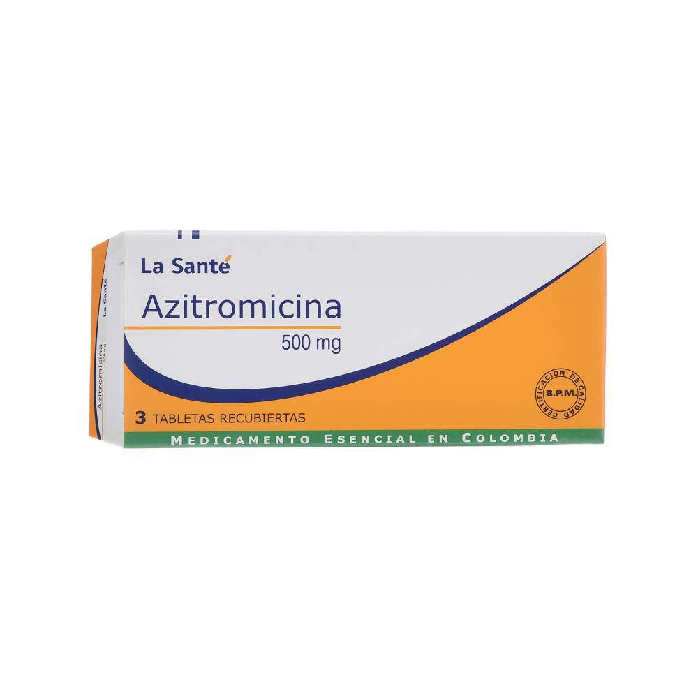 Azitromicina 500 mg 3 Tabletas La Sante - Imagen 2