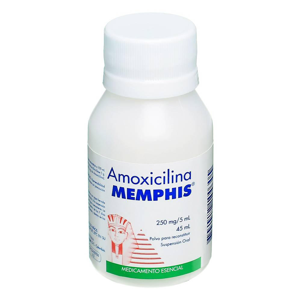 Amoxicilina 250 mg Polvo Para Reconstituir 45 ml Memphis - Imagen 3