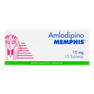 Amlodipino 10 mg 10 Tabletas Memphis