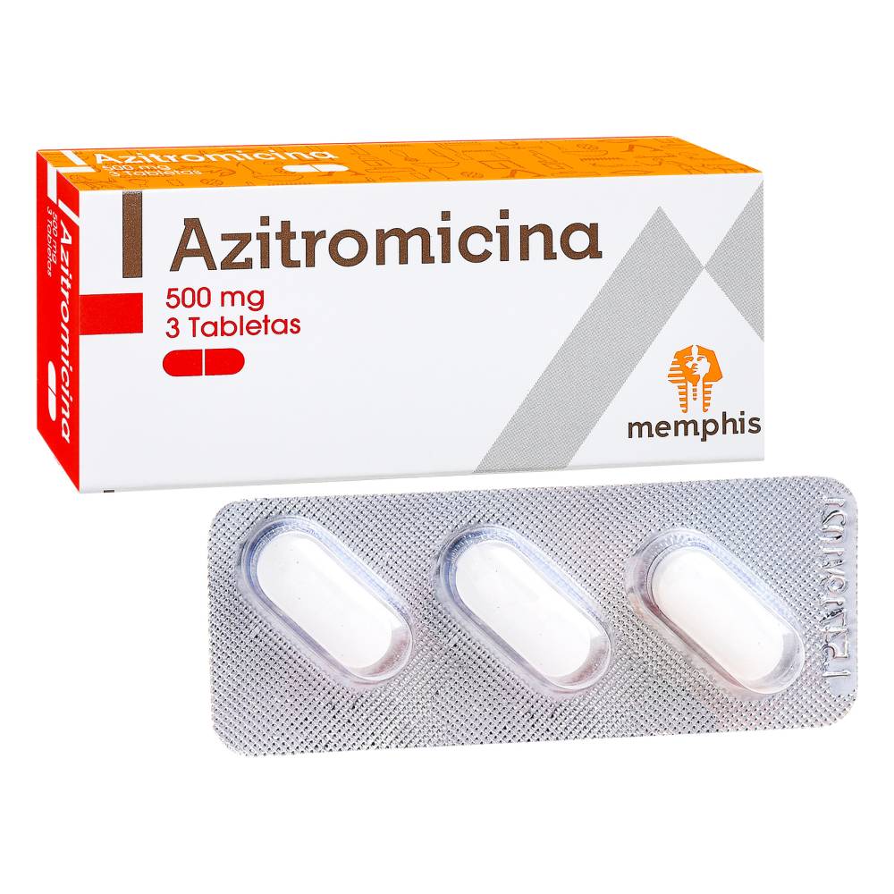 Azitromicina 500 mg 3 Tabletas Memphis - Imagen 2