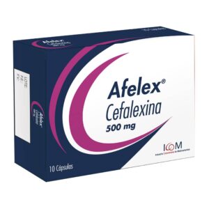 Afelex Cefalexina 500 mg 10 Cápsulas ICOM