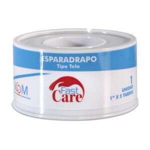 Esparadrapo Fastcare Tela Blanco 1 X 5 Yardas