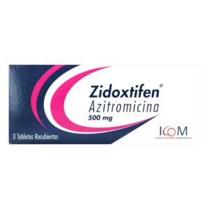 Zidoxtifen Azitromicina 500 mg 3 Tabletas ICOM